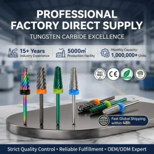 Hole Size 3/32 Nail Drill Bits In Silver Coating Whole Piece Is Made Of High Quality Tungsten Carbide