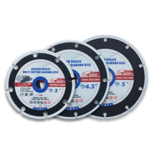 Hot Press Industrial Diamond Saw Blade Cutting Disc Ti-Coated for Metal Stainless Steel Iron OEM Customized 115mm/125mm Sizes