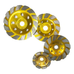 Hot Press Turbo Diamond Grinding Cup Wheel 3/4/4.5/5/6/7 Size Industrial Surface Cleaning Stone Concrete Marble Grinder