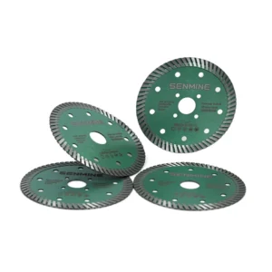 Hot Pressed Industrial Grade Turbo Segment Saw Blade for Marble Quartz Granite Wear Resistant Wet Dry Cutting