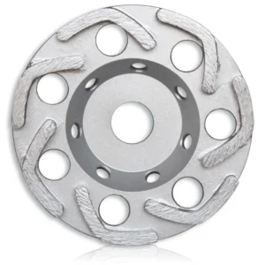 Hot Pressed Sintered Segments Diamond Grinding Cup Wheel Dry Or Wet Diamond Grinding Disc for Stone Concrete Double Row GLC 115