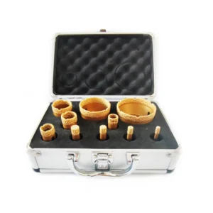 In Stock Brazed Diamond Hole Saw Kit Diamond Bit Drill Set Braze High-Quality Diamond Crown for Ceramic Tiles
