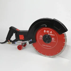 Industrial 3200W 4000RPM AC Powered Handheld Wall Chaser Concrete Cutting Machine with 355MM Saw Blade and 13.5MM Cutting Depth