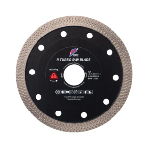 Industrial Grade 115/125mm R Mesh Thin Turbo Ti-Coated Multipurpose Diamond Cutting Saw Blade for Porcelain Tile
