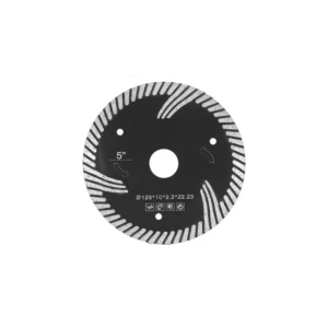 Industrial Grade 125mm Turbo Diamond Saw Blade with Nitride Finishing Custom OEM Supported