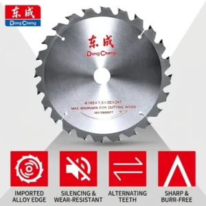Industrial Grade 165mm Laser Welded Diamond 24T Saw Blade for Granite Cutting