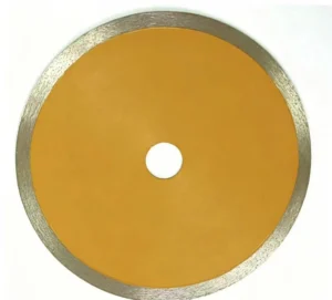 Industrial Grade 4 Inch Diamond Ti Coated Saw Blade Continuous Rim Wet Dry Cutting Disc for Granite Marble Concrete