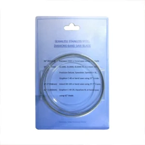 Industrial Grade Diamond Band Saw Blade 37.7″*1/8″ Hot Press Saw Blades for Cutting Glass Rims OEM Customization
