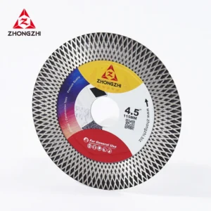 Industrial Grade Diamond Tile Cutting Blade Hot Press OEM Customized 115mm Dry Turbo Rim Cutting Grinding