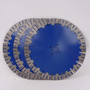 Industrial Hot-pressed 9-inch 230mm Diamond Turbine Saw Blades for Stone Cutting