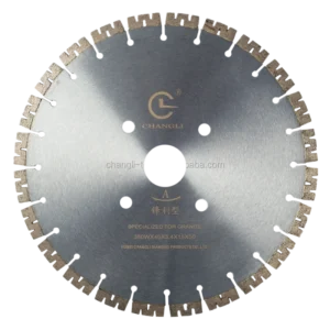 Industrial OEM 350MM Diamond Steel Ti Coated High Frequency Welded SAW BLADES for Cutting Granite Changli CL