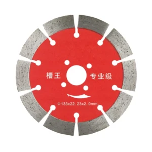 Industrial OEM China Factory Direct Supply Segmented Diamond Stone Saw Blade 133*22.23*2.0 Concrete Cement Brick Wall Slotting