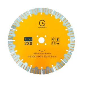 Industrial Quality 230mm OEM Ti-Coated Wall Chaser Cutter Blade Diamond Cutting Disc Turbo Saw Blade for Concrete Brick Masonry