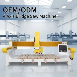 Italy Technology 4+1 Axis Automatic Water Jet Multi Bridge Saw Marble Cutting Machine For Stone