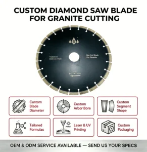 Laser Welded Arix Segment Concrete Blade Diamond Cutting Saw Blade for Stone Cutting