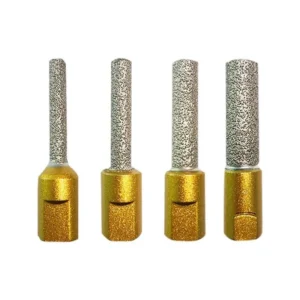 M10 Diamond Dry Drill Bit Set for Granite Marble Ceramic Tile & Glass 6mm 8mm 10mm 12mm Sizes Vacuum Brazed Drill Bits