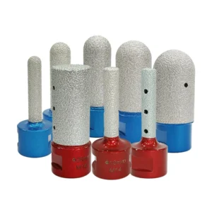 M14 5 8 11 Core Drill Bit Vacuum Brazed Diamond Finger Bits Gravel 46# Round head Milling Cutter Edge Chamfering