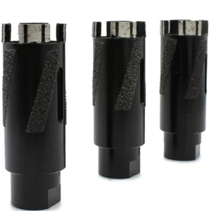 M14 Thread 32mm 1 1 4″ Normal Segment Core Drill Bit with Black Oxide Finish Protect Teeth for Dry Use Granite Stone Limestone