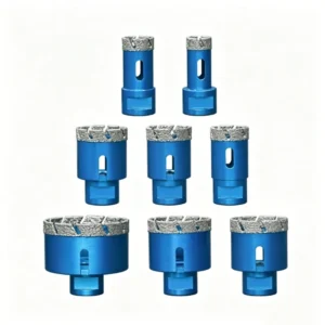 M14 Vacuum Brazed Diamond Hole Saw Sharp Oblique Teeth for Angle Grinder Marble Granite Tile Porcelain Drilling Core Drill Bit