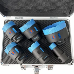 M14 or 5 8” 11 Dry Wet Use Vacuum Brazed Diamond Drill Bits Matrix Diamond Hole Saw Set for Porcelain Tile Granite Marble Glass