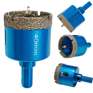 Manufacturers Sell Blue Diamond Core Drill Bit Set Marble Hole Saw Cutter Ceramic Tile Hole Saw With Guide Drill 16mm 200mm