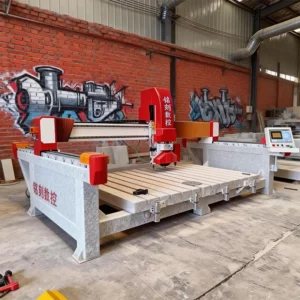 Marble 5 Axis Cnc Industrial Natural Stone Bridge Saw Cutting Machine with Remote Control