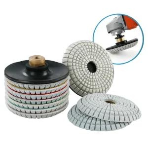 Marble Granite Quartz Resin Diamond Buffing Pads OEM Convex Concave Wet Dry Use Extra Fine Abrasive Polishing Stone