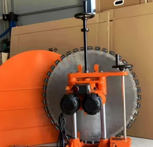 Max Cutting Depth 620mm Hydraulic Diamond Wall Saw with Pump and Motor 25kw 380V