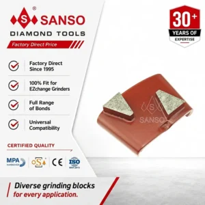 Metal Bond Diamond Abrasive Disc 100mm Medium Hardness for Concrete Epoxy Floor Grinding OEM
