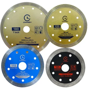 OEM 105/115/125/180mm X Mesh Turbo Sharp Ultra Thin Diamond Industrial Professional Saw Blades Cutting Ceramic Porcelain Tile