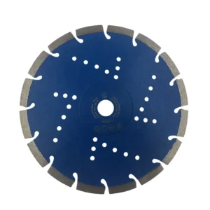OEM 9inch 230*10mm Laser Welded Diamond Segmented Saw Blade 28 Cooling Holes Backing Plate Industrial Grade Concrete Cutting