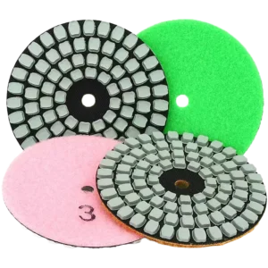 OEM Custom Concrete Stone Polishing Pads 3inch 4inch Very Fine Abrasive 80 180mm Granite Marble Grinding Disc for