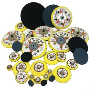 OEM Factory Polyurethane Pneumatic Thread Backing Hook And Loop PSA Plate 3 Inch Buffing Sanding Pad For Car Polishing Machine