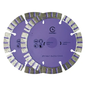 OEM Straight Protection Teeth Durable 114mm Granite Diamond Saw Blade with 3 Year Warranty 15 MOQ