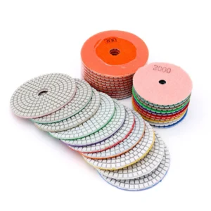 Oem 4″ Stone Abrasive Polishing Pads for Marble Granite Quartz Concrete