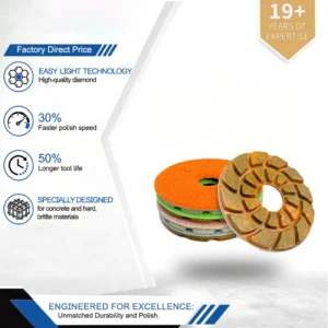 Polishing Pads Grinding Stone 4in Disco De Polimento Concrete Industrial Metal Professional Polishing Tools