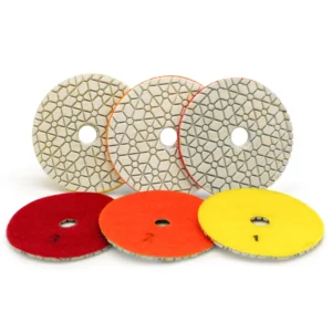 Polishing Pads Stone Wet Polishing Resin Bond Flexible Diamond Polishing Pads for Granite and Marble Grit From 1 to 3