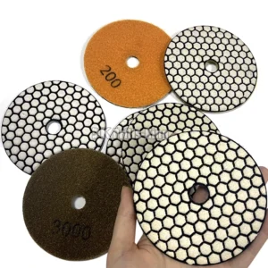 Polishing Stone Pads 100mm Diamond Dry Polishing Pad 4 Inch for Granite Porcelain Marble