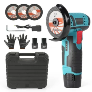 Portable 12V Battery Powered Mini Angle Grinder Industrial DIY Handheld Cutter Polishing Machine Grinding Trigger Cordless 75mm