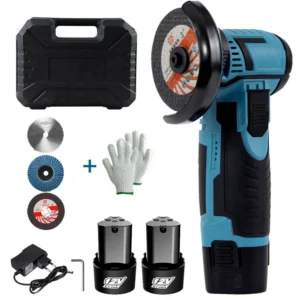 Portable 12V Battery Powered Mini Angle Grinder Industrial DIY Handheld Cutter Polishing Machine Grinding Trigger Cordless Mini