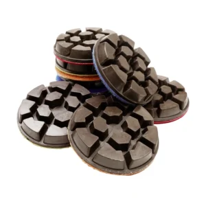 Premium Resin Diamond Floor Polishing Pads 3″ Wet and Dry Use 3″ Diamond Polishing Disc for Concrete Marble Granite Terrazzo Floors