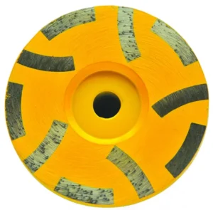 Professional Cup-Shaped Diamond Resin Filled Grinding Wheel with Fine Abrasive for Deburring 4 in Size