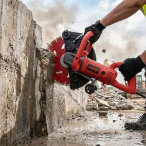 Professional Electric Handheld 3500W Adjustable Depth Dust free Wet Concrete Cutter Wall Chaser Wall Groover