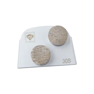 Quick Change Diamond Segment Polishing Pad Lavina Metal Bond Diamond Double Dots Buttons Pucks Concrete Floor Grinding Plate