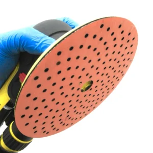 SABER SG680 Factory 6 Inch Ceramic Orange Mutiholes Sandpaper Disc Replaceable Sand Paper for Car Polishing