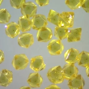 Single Point Octahedral Yellow MCD HPHT Rough Diamond Dressing Tools Industrial Raw Diamond Grits Abrasives
