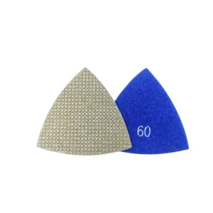 Suitable for Trimming Floor Corners Stone Concrete Ceramic Glass Hard Alloy Triangular Diamond Polishing Pads 3in