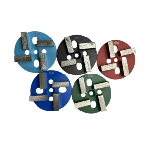 Super Quality Metal Bonded Diamond Floor Polishing Grinding Pads With Four Diamond Segment