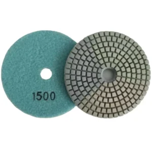 Three-Color Pattern Diamond Grinding Pads Uniform Abrasive Wet Sanding Discs for Chip-Free Tile and Stone Finishing