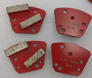 Trapezoid Metal Diamond Grinding Heads for Concrete Floor 6# to 240# Grit